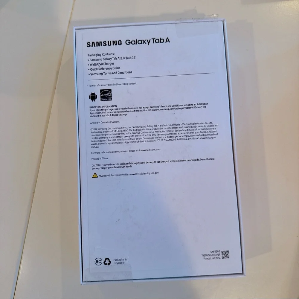 Samsung Black Galaxy Tab A Tablet 32GB 8”